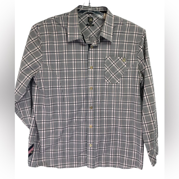 cavi Other - Cavi Mens Sz 4XL Black/White/Pink Button Up Dress Shirt‎ (H17) NW/OTs